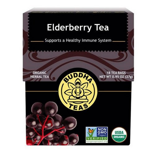 Organic Elderberry Tea 18 Bags by Buddha Teas