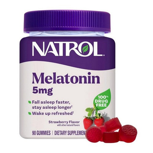 Melatonin Strawberry 90 Gummies by Natrol