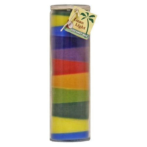 Candle Luau Light Coconut Rainbow 16 Oz by Aloha Bay