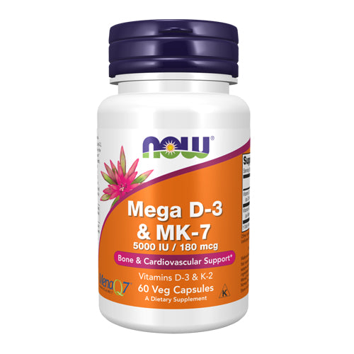 Mega D-3 & Mk-7 60 Caps by Now Foods