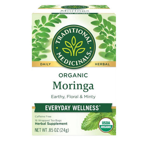 Organic Tea Moringa with Spearmint and Sage 16 Bags by Traditional Medicinals