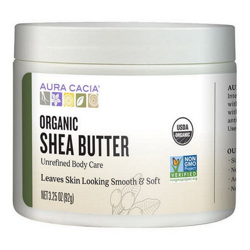 Organic Body Butter Shea Unrefined 3.25Oz by Aura Cacia