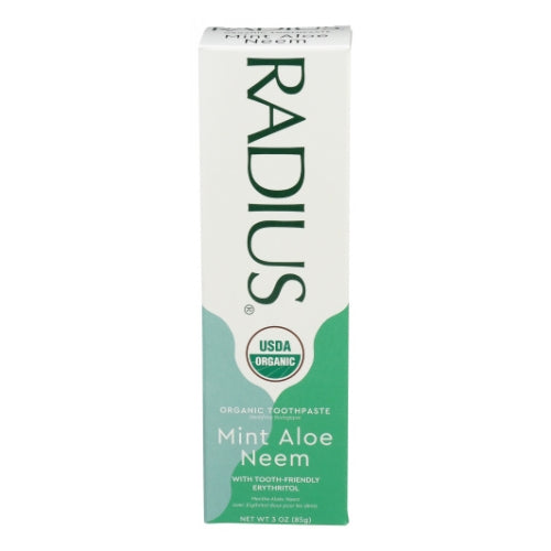 Organic Toothpaste Mint Aloe Neem 3 Oz by Radius
