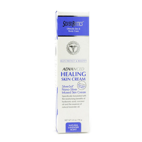 Healing Skin Cream Lavender 3.4 Oz by Silver Biotics (American Biotech Labs)