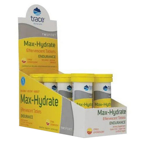 Max-Hydrate Endurance Citrus Flavor 10 Tabs by Trace Minerals