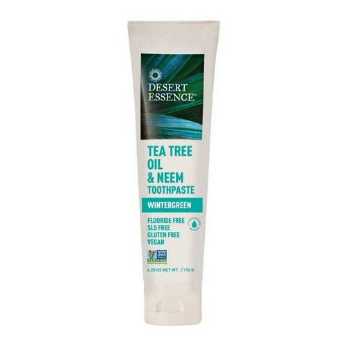 Tea Tree Oil And Neem Toothpaste Wintergreen 6.25 Oz by Desert Essence