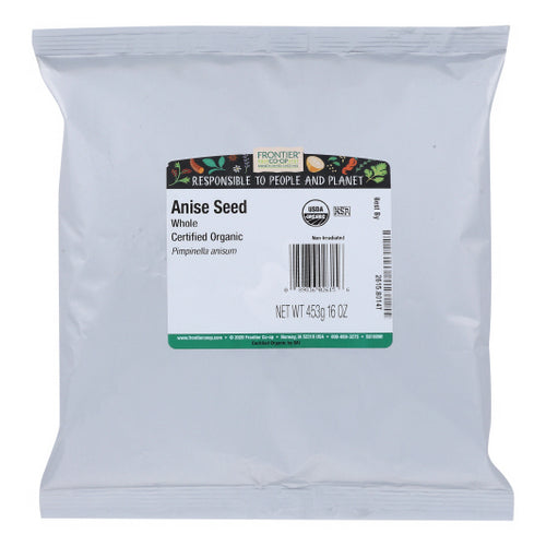 Organic Whole Anise Seed 16 Oz by Frontier Coop