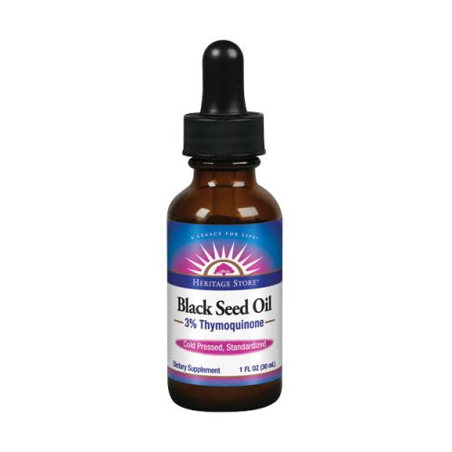 Black Seed Oil 3% Thymoquinone 1 Oz by Heritage Store