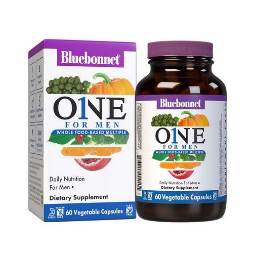 Mens One Whole Food Based Multiple 60 Veg Caps by Bluebonnet Nutrition