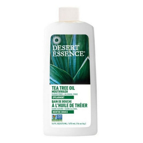 Tea Tree Oil Mouthwash with Spearmint 16 Oz by Desert Essence