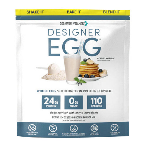 Totally Egg Protein Classic Vanilla 12.04 Oz by Designer Whey