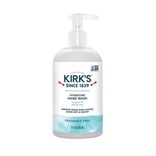 Hydrating Hand Wash Fragrance Free 12 Oz by Kirk's Natural Products