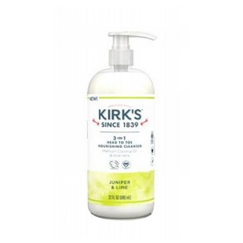 3-In-1 Cleanser Juniper & Lime 32 Oz by Kirk's Natural Products