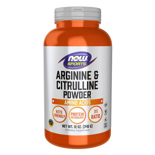 Arginine & Citrulline Powder 12 Oz by Now Foods