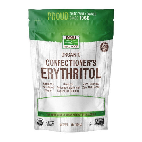 Organic Confectioner's Erythritol 1 lb by Now Foods