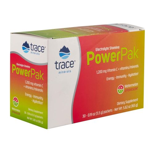 Electrolyte Stamina Power Non-Gmo Watermelon 30 Pack by Trace Minerals