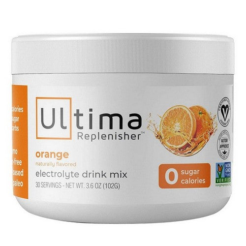 Orange Electrolyte Powder Drink Mix Orange 102 Grams by Ultima Replenisher