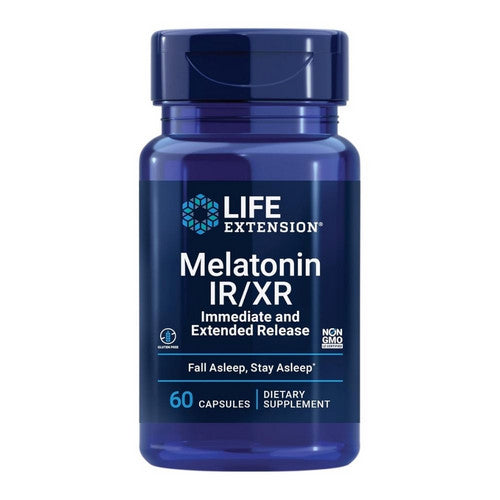 Melatonin IR/XR 60 Caps by Life Extension