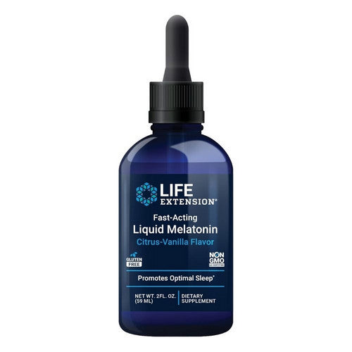 Fast-Acting Liquid Melatonin Citrus-Vanilla 2 Oz by Life Extension