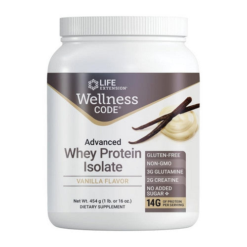 Advanced Whey Protein Isolate Vanilla 454 Grams by Life Extension