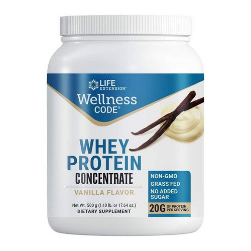 Whey Protein Concentrate Vanilla 500 Grams by Life Extension