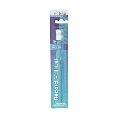 Adult Medium Record Multituft Nylon Bristle Toothbrush Medium 1 EACH by Fuchs Brushes