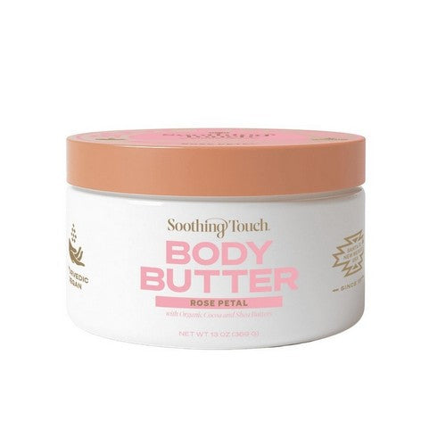 Ayurveda Body Butter With Organic Cocoa And Shea Butter Rose Petal 13 Oz by Soothing Touch