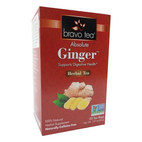 Absolute Ginger Tea 20 Bags by Bravo Tea & Herbs