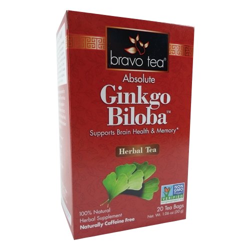 Absolute Ginkgo Biloba Herbal Tea 20 Bags by Bravo Tea