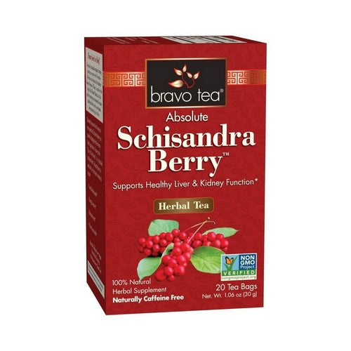 Absolute Schisandra Berry Herbal Tea 20 bags by Bravo Tea & Herbs