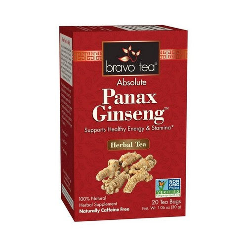 Absolute Panax Ginseng Tea 20 Bags by Bravo Tea & Herbs