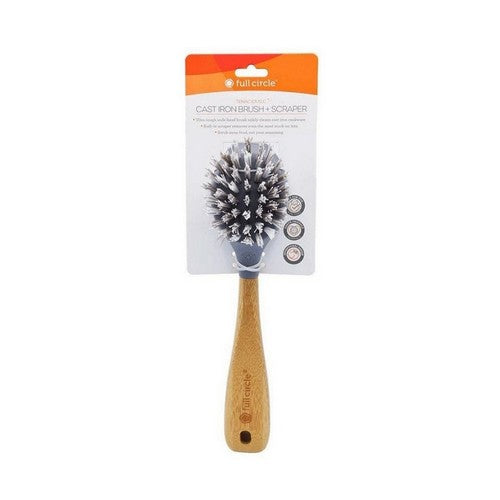 Tenacious C Cast Iron Brush + Scraper 1 Count by Full Circle Home