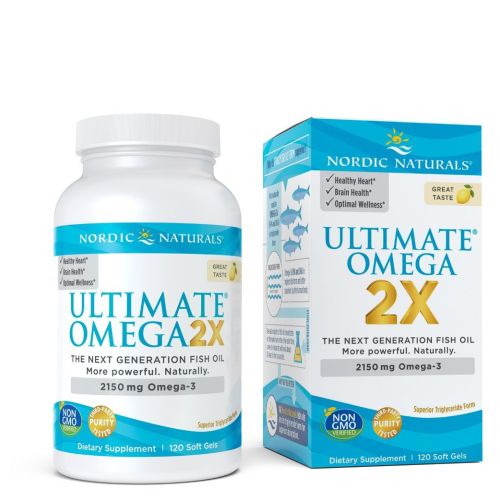 Ultimate Omega 2X Lemon 120 Count by Nordic Naturals