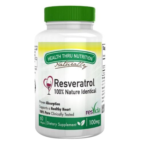 Resveratrol ResVida 60 Softgels by Health Thru Nutrition