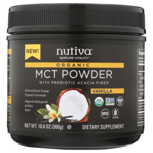 Organic Vanilla MCT Powder 10.6 Oz by Nutiva
