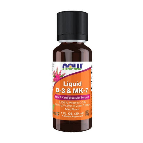 Liquid Vitamin D-3 & MK-7 1 Oz by Now Foods