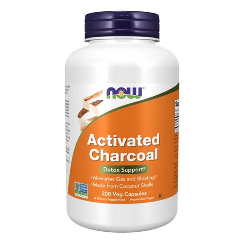 Activated Charcoal 200 Veg Caps by Now Foods