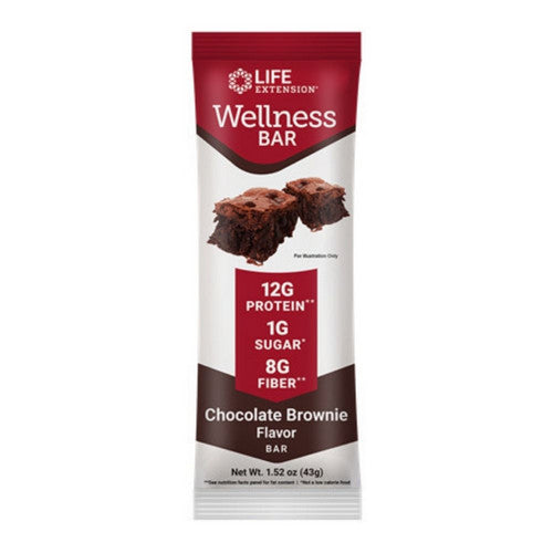 Wellness Bar Cookie Dough 12 Bars by Life Extension
