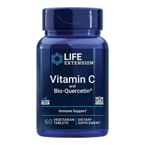 Vitamin C and Bio-Quercetin Phytosome 60 Veg Tabs by Life Extension