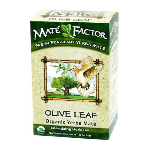 Olive Leaf Organic Yerba Mate 20 Bags by The Mate Factor