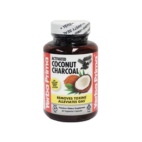 Activated Coconut Charcoal 60 Caps by Yerba Prima