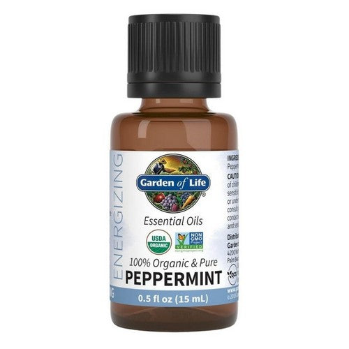 Essential Oils 100% Organic And Pure Peppermint 0.5 Oz by Garden of Life
