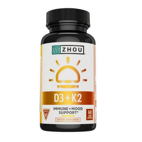 K2 + D3 60 Veg Caps by Zhou Nutrition