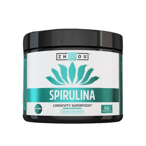 Spirulina Longevity Superfood 6 Oz by Zhou Nutrition