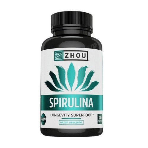 Spirulina 180 Tabs by Zhou Nutrition