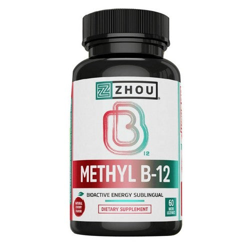 Methyl B-12 Natural Cherry 60 Lozenges by Zhou Nutrition