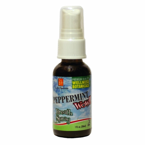 Peppermint Wow Breath Spray 1 Oz by L. A .Naturals