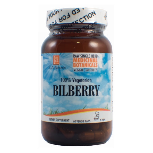 Bilberry Raw Herb 60 Veg Caps by L. A .Naturals