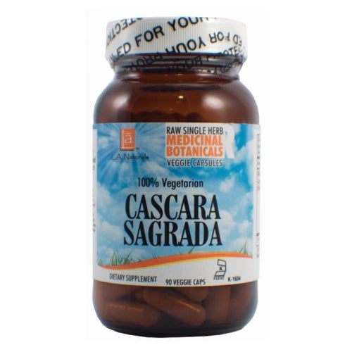 Cascara Raw Herb 90 Veg Caps by L. A .Naturals