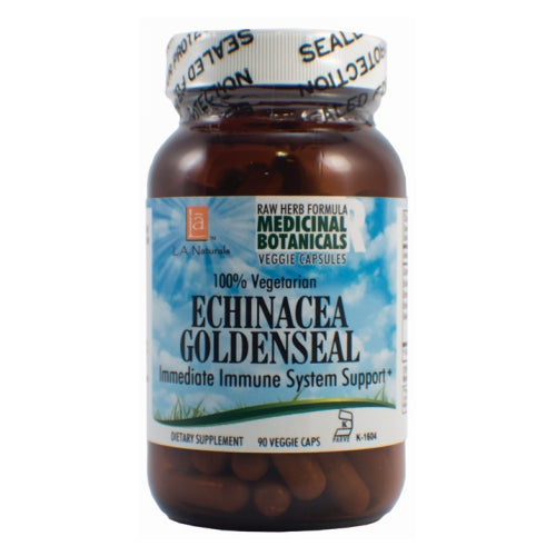 Echinacea Goldenseal Raw Formula 90 Veg Caps by L. A .Naturals
